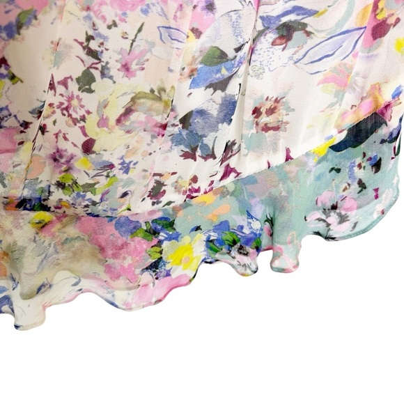 ROCOCO SAND Floral Print Wrap Mini Dress Size XS - Picture 9 of 13